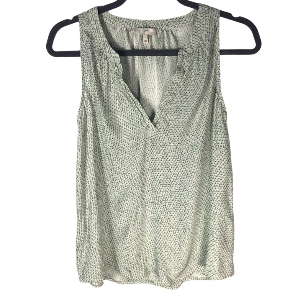 Joie Fifi Silk Blouse Light Green Small - Picture 3 of 11